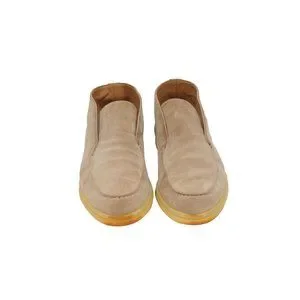 Loro Piana Mens Open Walk Ankle Boots US 9 EU 42 Tan Brown Suede Slip On Chukkas Loro Piana Open Walk Ankle Boots US 9.5 42.5 Brown Tan Suede  main image 3